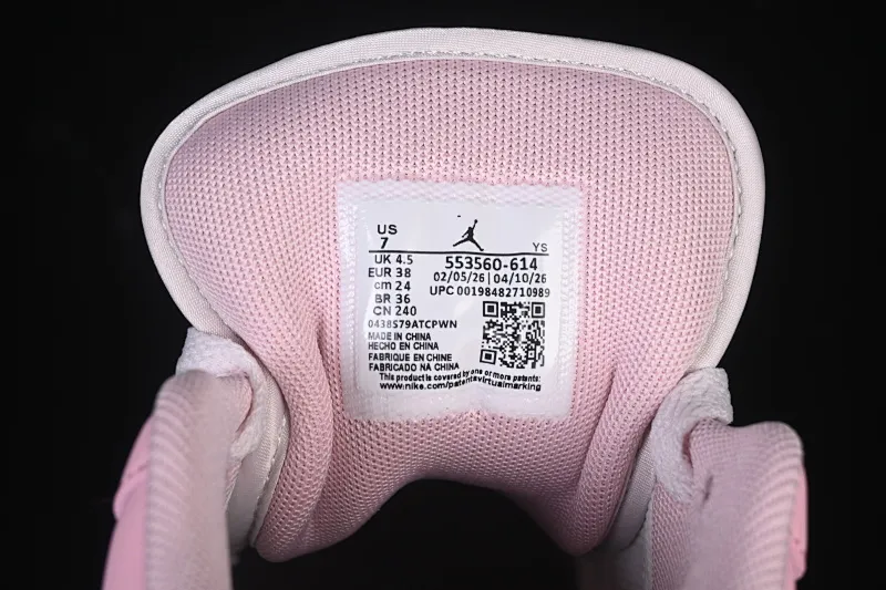 All categories Air Jordan Jordan series basketball shoes Air Jordan 1 Low Air Jordan 1 Low AJ1 Joe 1 Pearl Pink Low-top cultural and casual sneakers 553560-614